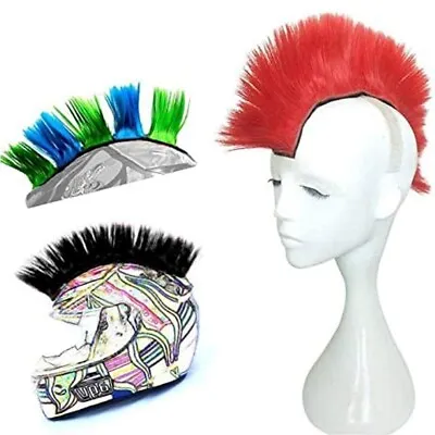 Punk Wigs For Helmet Hawks Mohawk Motorcycle Accessories Racing Hair Stick • $16.99