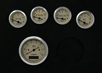 5 Gauge Set Programmable Street Rod Hot Rod Universal Tan • $220