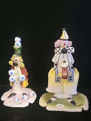 Vintage Zampiva Pottery Italian  Clowns Figurines 2pc • $34