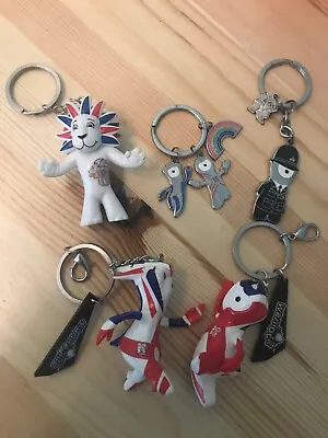 London Olympics 2012 Keyring Merchandise Figurines Wenlock Plus Mandeville Soft • £11.99