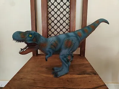 Large T-Rex (Tyrannosaurus) Dinosaur Soft Rubber Toy • £14