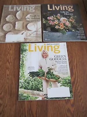 Martha Stewart Living Magazine Lot Of 3 Spring 2019-2022 • $8
