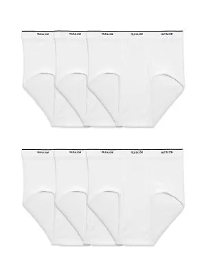 Fruit Of The Loom Mens Tag-free Cotton Briefs Underwear Big Man - 6 Pack Whi... • $23.59