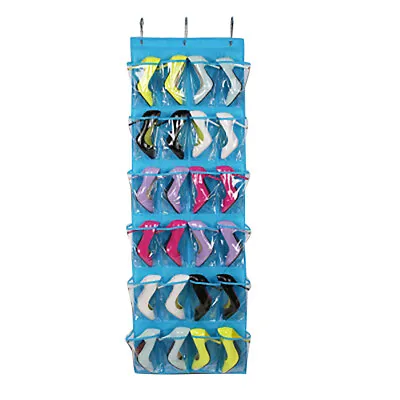 $31.09 • Buy 24 Pockets Hanging Shoe Organiser Rack Hanger Cabinet Storage Closet Door Cover