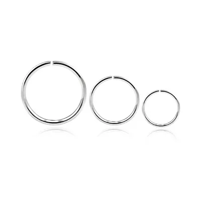 6X Surgical Steel Rainbow Nose Hoop Ring Cartilage Tragus Helix Lip Ear Piercing • £2.69