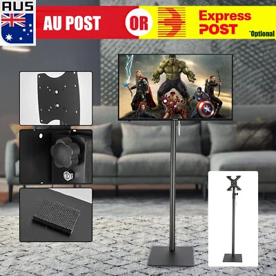 $75.99 • Buy 115-185cm 14  To 42  LED LCD Monitor Tilt Floor TV Stand Bracket Mount