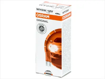 Osram T10 194 Standard OEM Headlight Wedge Halogen Bulbs | Yellow | Pack Of 10 • $12.99