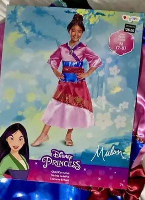 Disney Princess Mulan Costume Size M 7-8 • $34.48