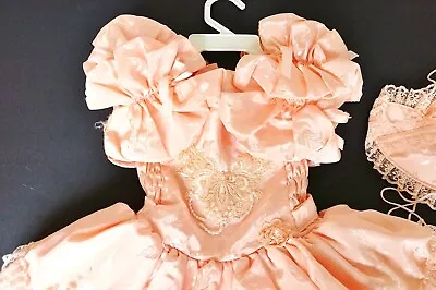 Vtg  Baby Girls Peach  Party Pageant Dress  And  Matching Purse • $175