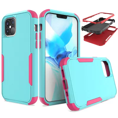 For Apple IPhone 12 Mini Armor Case Shockproof Rugged Heavy Duty Phone Cover • $4.59