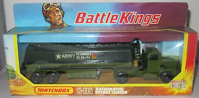 Matchbox Battle Kings K-115 Articulated Petrol Tanker Mint/perfect Mib • £59.95