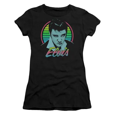 Elvis  Neon King  Women's Adult Or Girl's Junior Babydoll Tee • $36.29