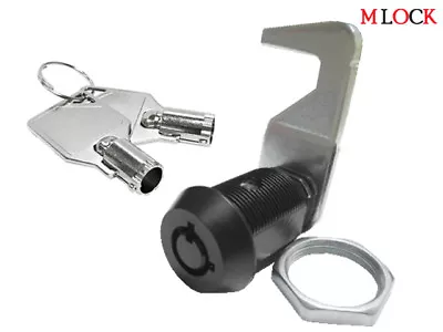  BLACK  Homak Tool Box Lock 5/8  Tubular Cam Lock Hook Cam 90 Degree AS • $15.95