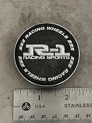 R-1 R1 Racing Sports Wheels Black Chrome Wheel Center Hub Cover Cap E080 E-080 • $35