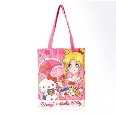 Pink Anime Sanrio Shoulder Tote Bag Kawaii Hello Kitty Sailor Moon Handbag • $20