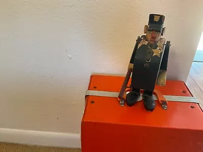 Vintage Folk Art Handmade Wood Toy Figure Policeman • $65