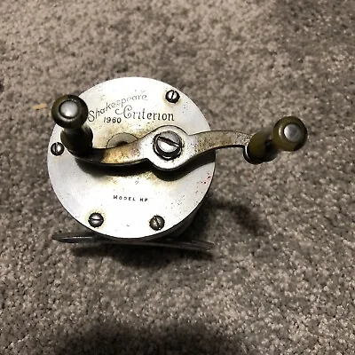 Vintage Shakespeare Criterion 1960 Model HF Reel Fishing Working. Camo Handles • $14.63