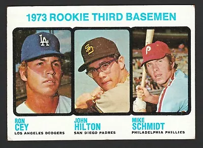 Mike Schmidt Ron Cey John Hilton 1973 Topps RC Rookie #615 VG EX • $179.99