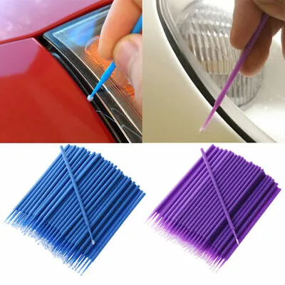 $7.49 • Buy 100x Car Detailing Brush Washing Auto Detailing Cleaning Kit Touch Up Paint Tips