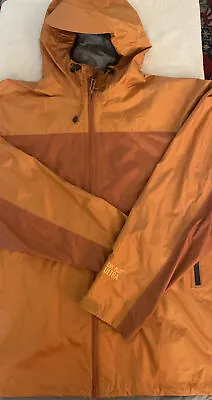 Cabela's Dry Plus ULTRA Jacket Rust Color XL Tall Hooded Windbreaker Raincoat • $49.99