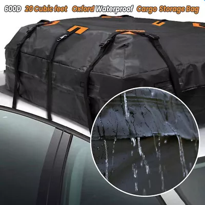 Car Roof Bag Rooftop Cargo Carrier Waterproof Soft Top Luggage Bag • $33.39