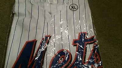 Brand New York Mets Mike Piazza Replica Jersey Xl Sga Pinstripe Button Down Citi • $31.31