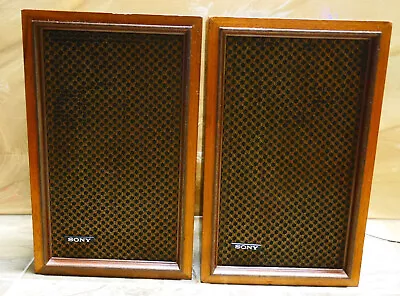 Vintage Sony Bookshelf Speakers Two Way Model SS-210 Excellent Overall • $60