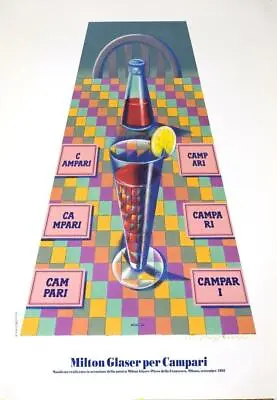 Milton Glaser For Campari 1992 Unsigned Limited Edition Print #2 • $625