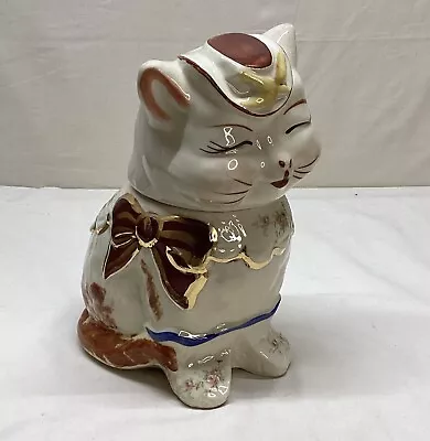 Vintage Patented Puss And Boots Shawnee Pottery Fancy Miss Prissy Cat Cookie Jar • $97