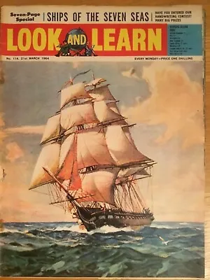Look And Learn # 114 - Ships Of The Seven Seas - Wall Street - 21 March 1964 • $8.20