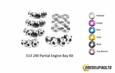 Dress Up Bolts For S13 Silvia 240SX 180SX 89-95 Ti Partial Engine Bay Polished • $131.99