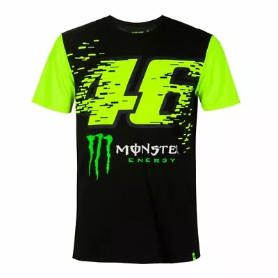 VR46 Official Valentino Rossi Monza Monster T-Shirt Black - MOMTS 397104 • £32.99