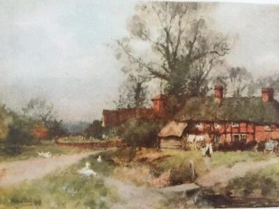 £4.50 • Buy Antique Print 1909 Mapledurwell Basingstoke Hampshire From Painting Wilfrid Ball