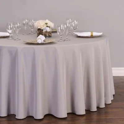 LinenTablecloth 108 In. Round Polyester Tablecloths 33 Colors! • $10.79
