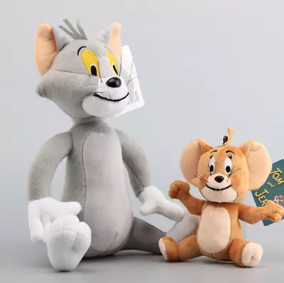 2PCS Tom And Jerry Plush Dolls Soft Stuffed Animal Cartoon Toys Xmas Gift • $37.90