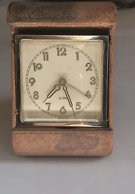 Vintage Foreign 8 Day Travel Alarm Clock Works But Has Issues -For Repair • $37.37