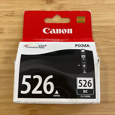 Genuine Canon Pixma ChromaLife 100+ Black Ink Cartridge (CLI-526BK) | Brand New • $19.95