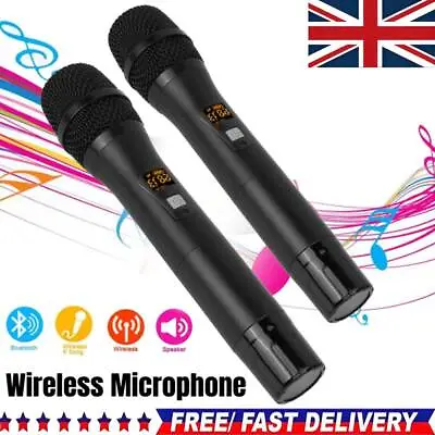 Karaoke Microphone Wireless Bluetooth Speaker Handheld KTV Player Singing Mic • £34.89