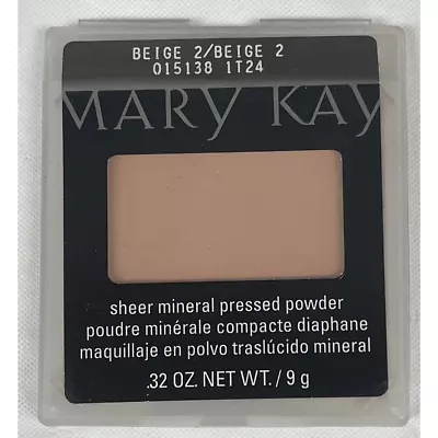 Mary Kay Sheer Mineral Pressed Powder BEIGE 2 - Model 015138 - .32oz / 9g - NEW  • $16