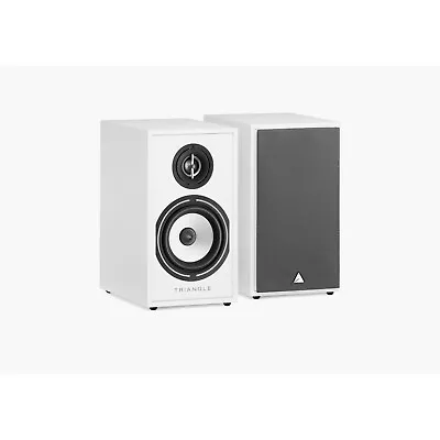 Triangle Bookshelf Speakers Borea BR02 - White - Compact Home Loudspeakers • £298.95