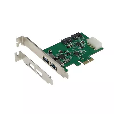 PCIE 2 Port USB 3.0 + 2 Port SATA 6G Combo Adpater With Low Profile Bracket • $53.99