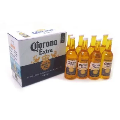 1SET 1/6 Scale Dollhouse Miniature Corona Beer Bottles With Boxes Alcohol Drinks • $7.59