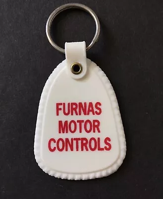 Vintage Keychain FURNAS MOTOR CONTROLS Key Fob Ring Electrical Components • $17.95