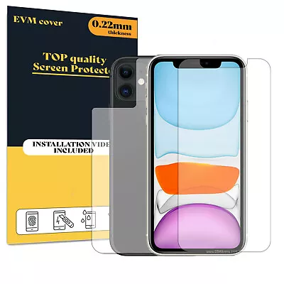 Screen Protector For Apple IPhone 11 Front And Back TPU FILM Cover • £5.99