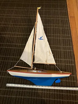 Vintage Seifert-boot Sailboat Schutzmarke Made In Germany Pond Toy Boat Read • $125