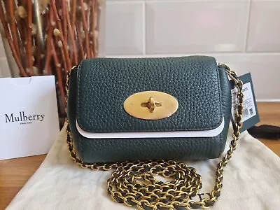 Stunning Authentic Brand New With Tags Mulberry Green Mini Lily • £399