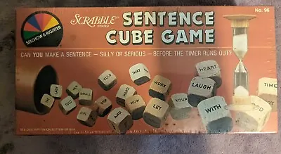 Vintage SCRABBLE SENTENCE CUBE GAME Selchow & Righter 1983 Complete • $20