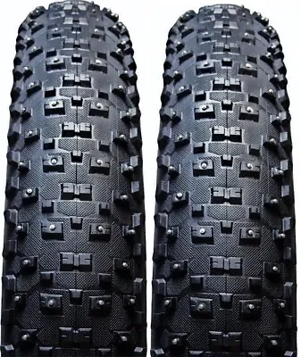 $239.95 • Buy Two (2) Pack VEE Studded SnowShoe XL 26  X 4.8  Folding Fat Bike Tires