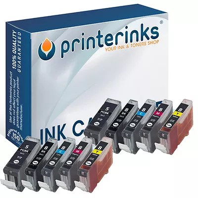 PGI-5BK And  CLI-8BK/Y Compatible Ink For Canon Pixma MP610 MP800 - 10 Pack • £10.79