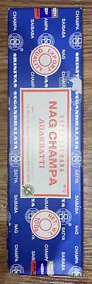 Satya Sai Baba Nag Champa Original Incense Sticks 100 Grams/82 Sticks 1 Box • $10